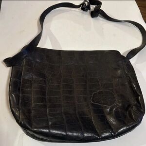 Carlos Falchi Black Leather Bag